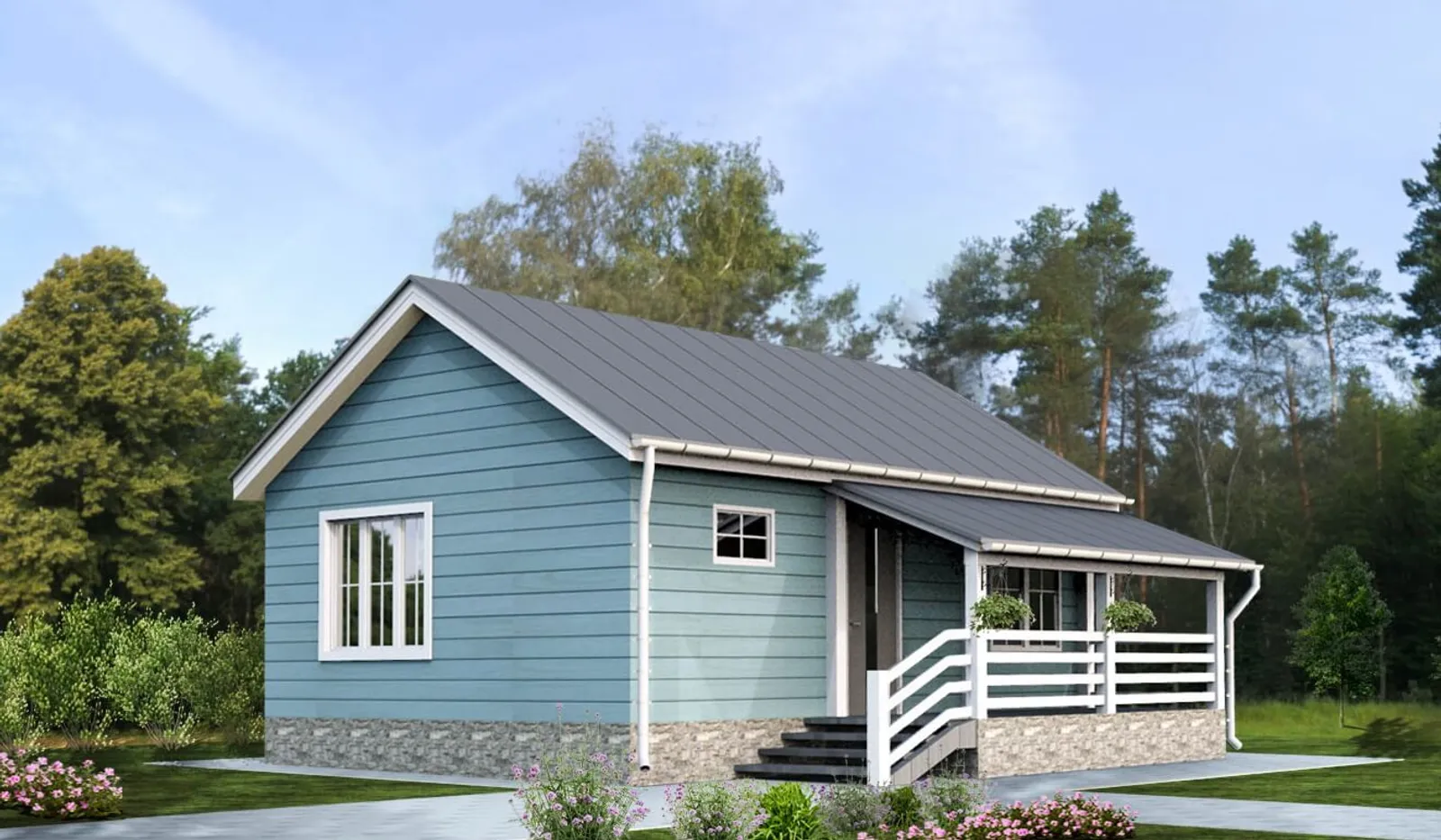 Одноэтажный дачный "Атмосфера"