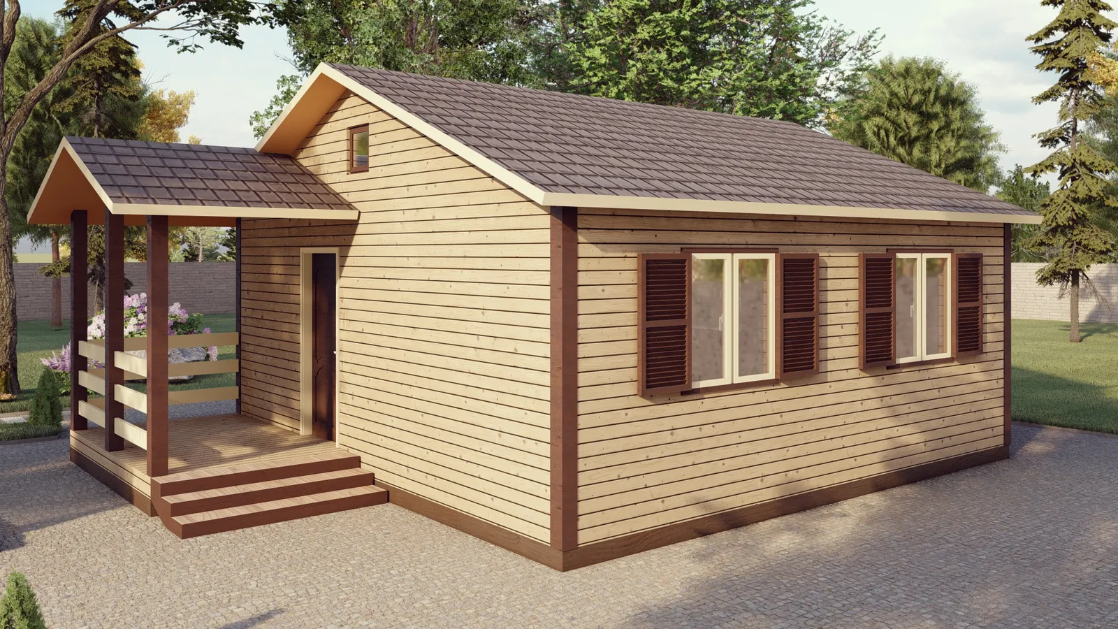 Одноэтажный дачный "Бастион"