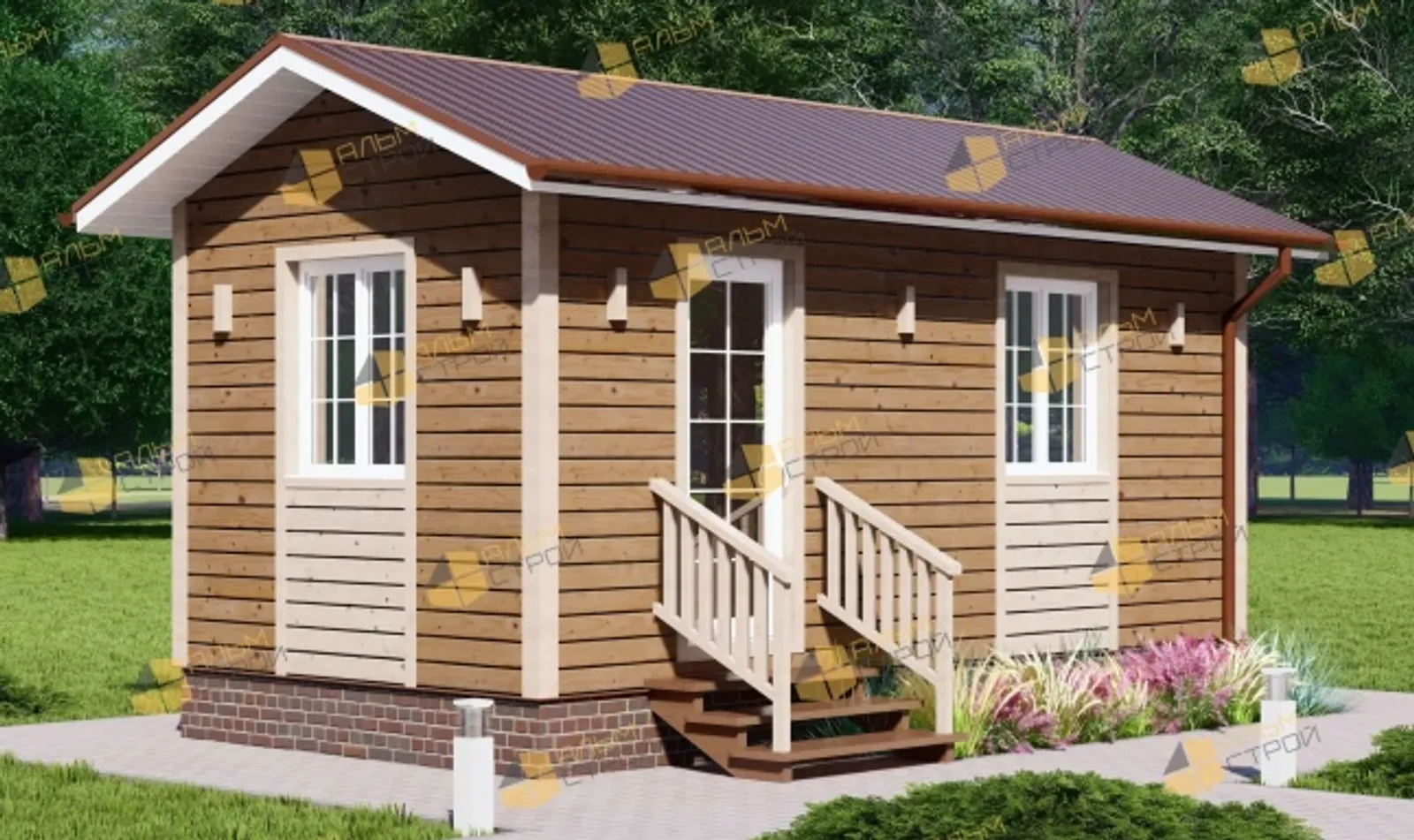 Одноэтажный дачный "Дачник"