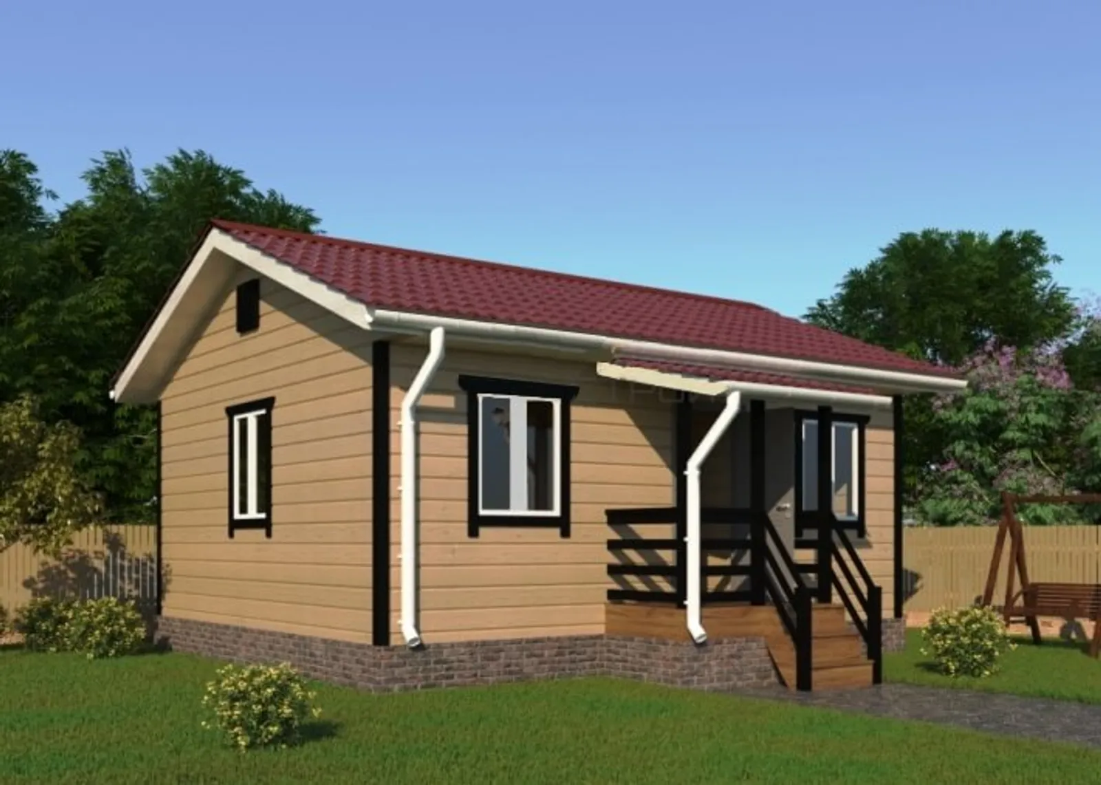 Одноэтажный дачный "Фазенда"