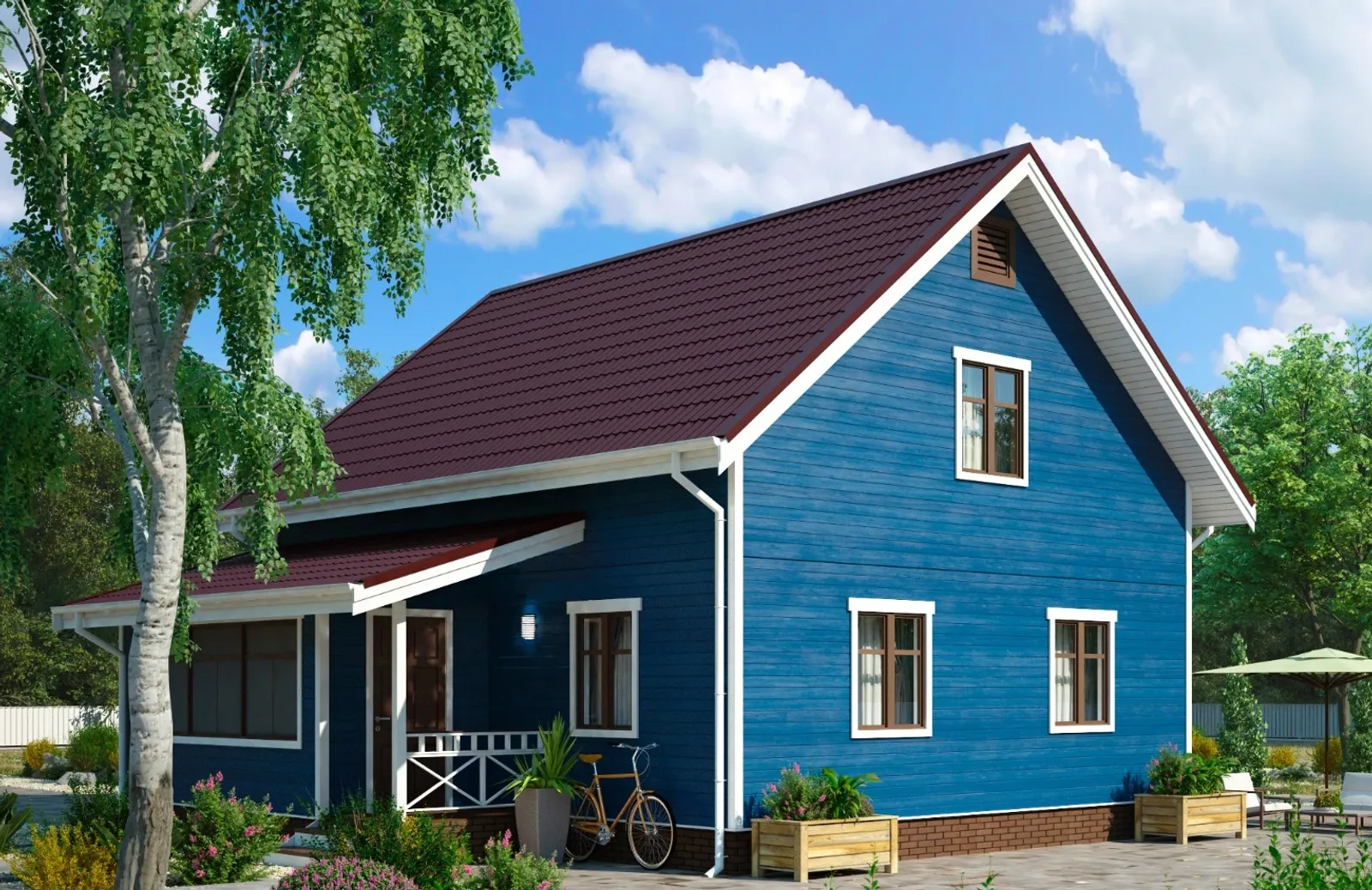 Коттедж с мансардой "Киржач"