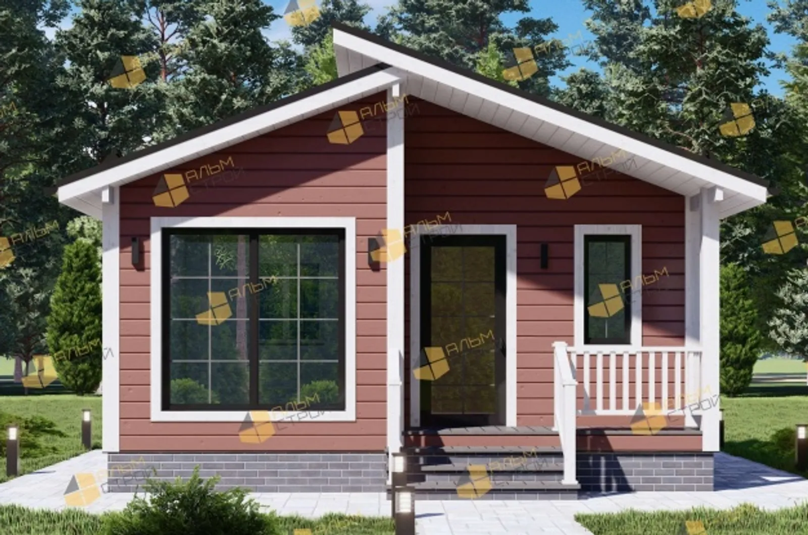 Одноэтажный дачный "Лидер дач"