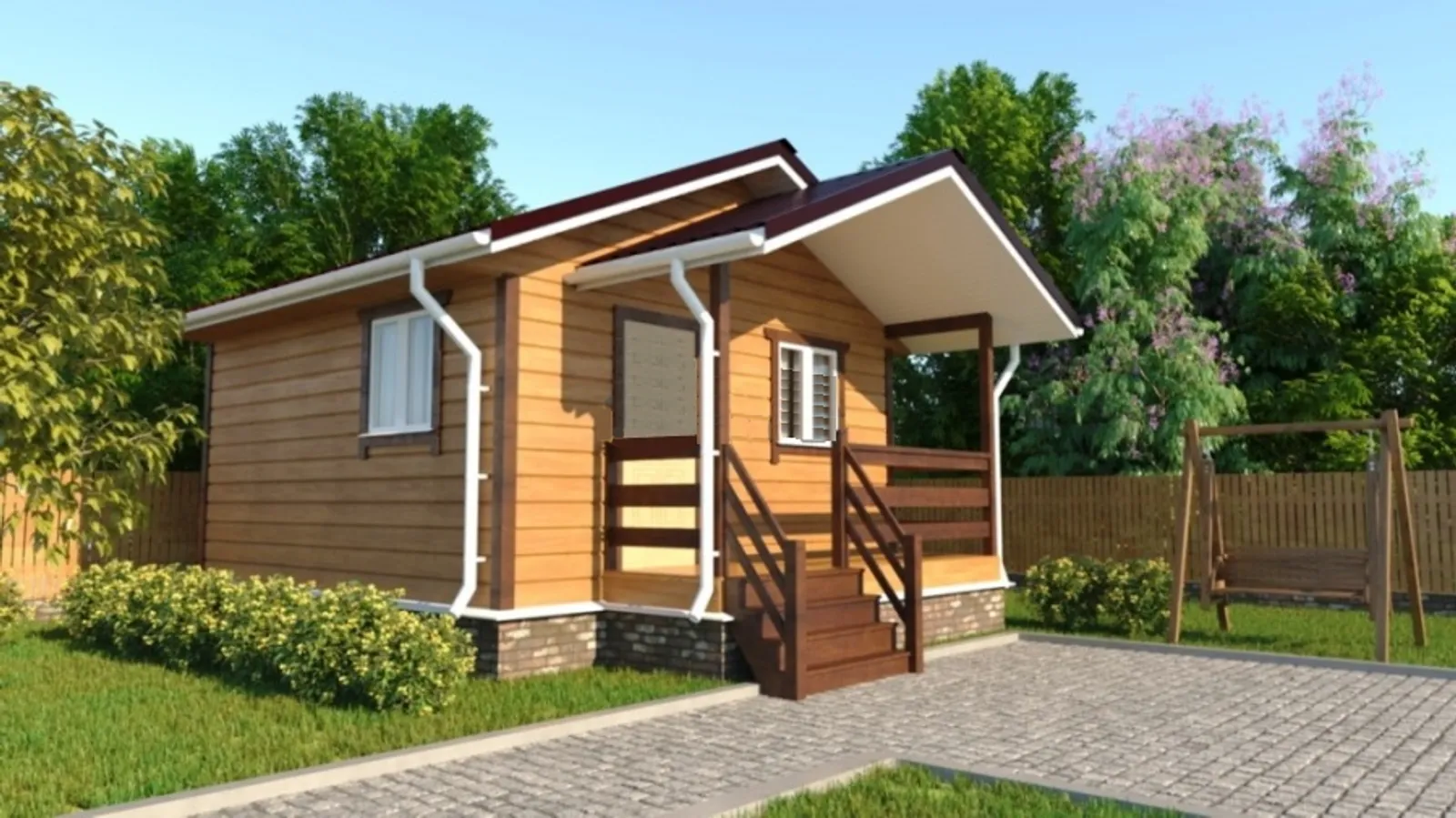 Одноэтажный дачный "Малыш 2"