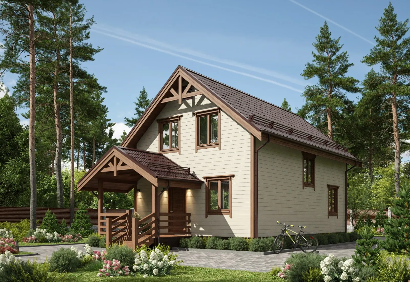 Коттедж с мансардой "Медынь 2"