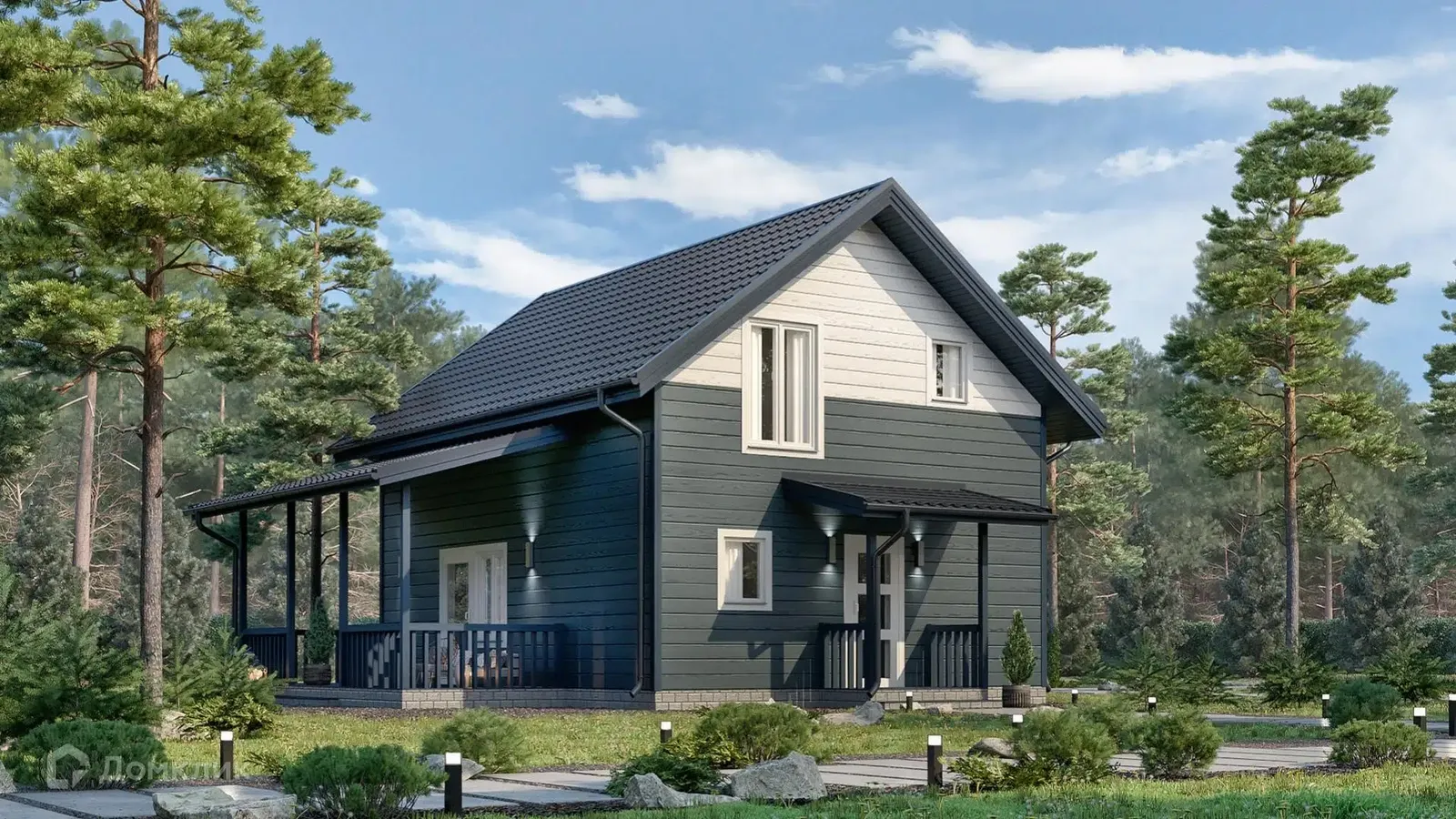 Коттедж с мансардой "Медынь 3"