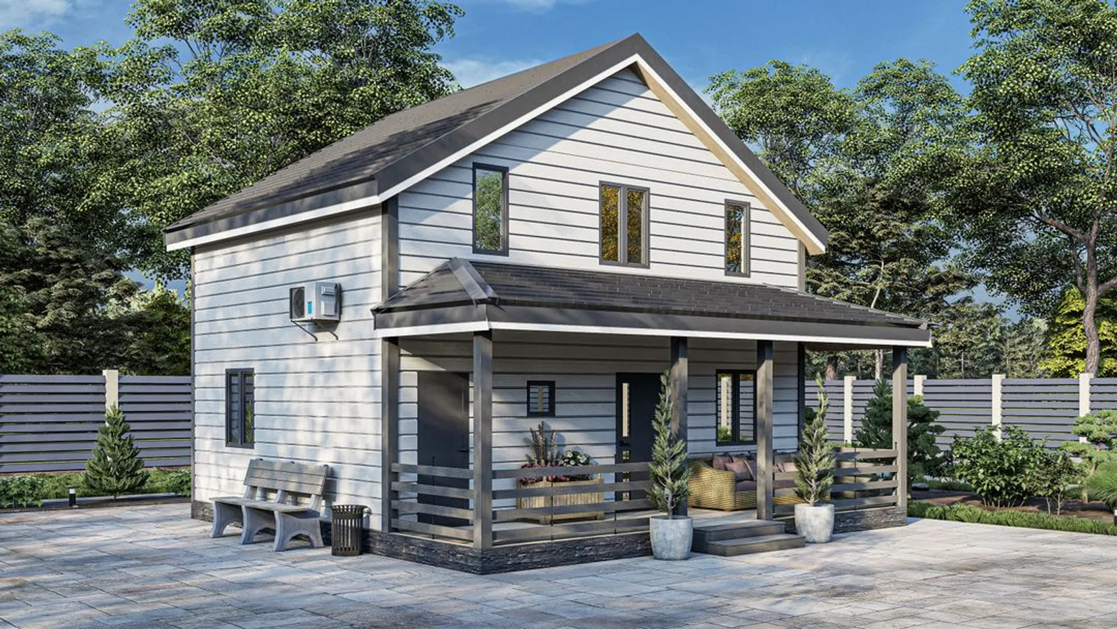 Коттедж с мансардой "Рязань"