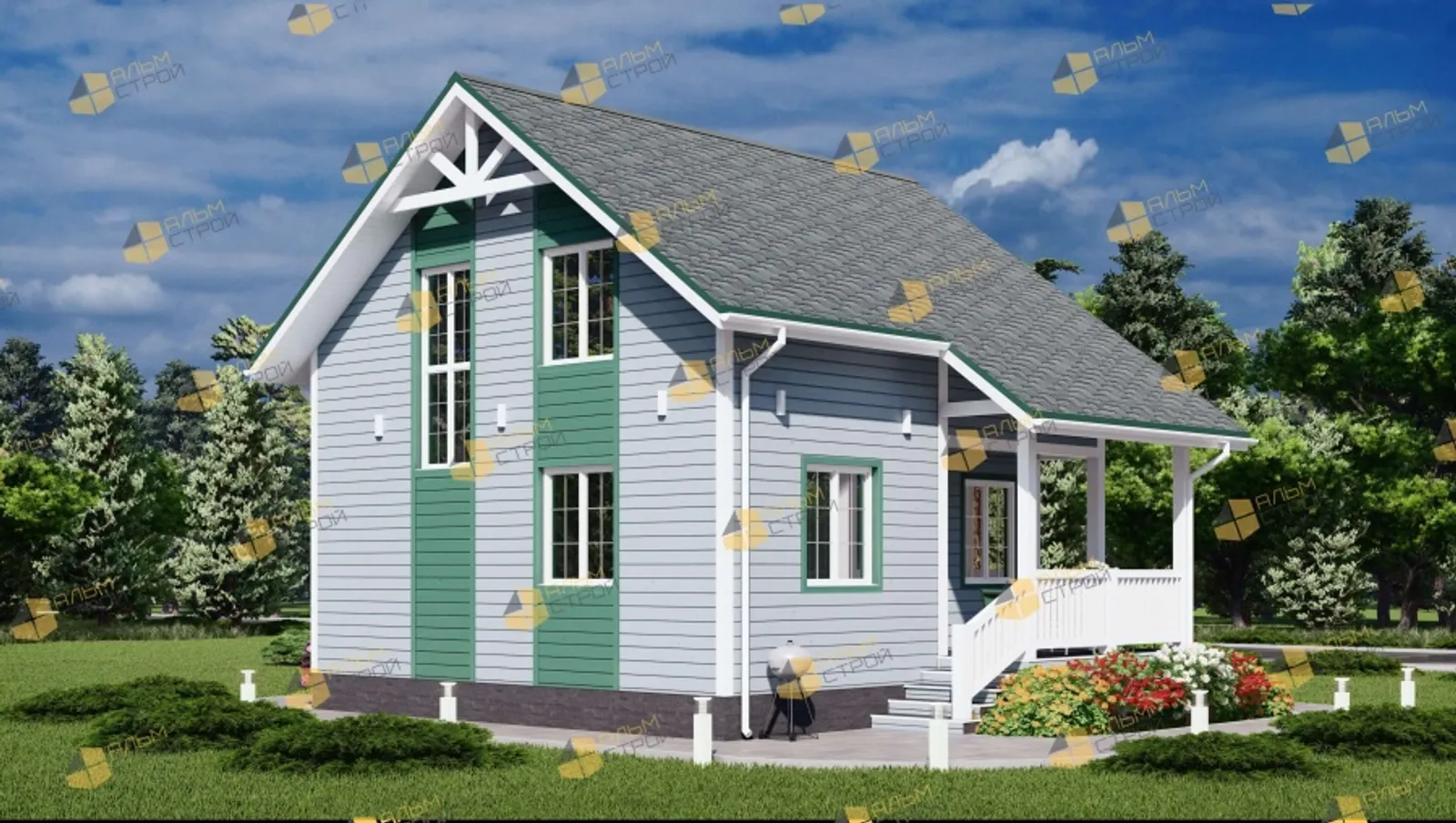 Коттедж с мансардой "Севастополь"