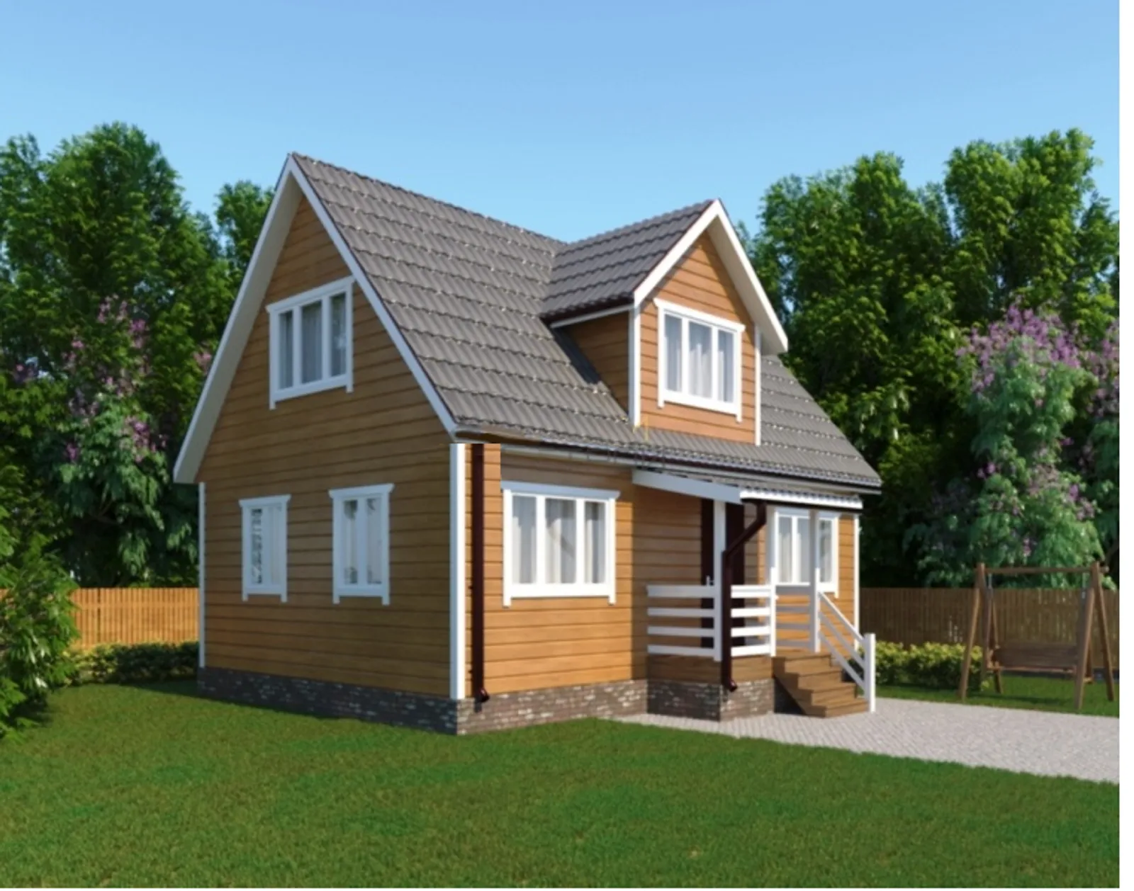 Коттедж с мансардой "Терем"