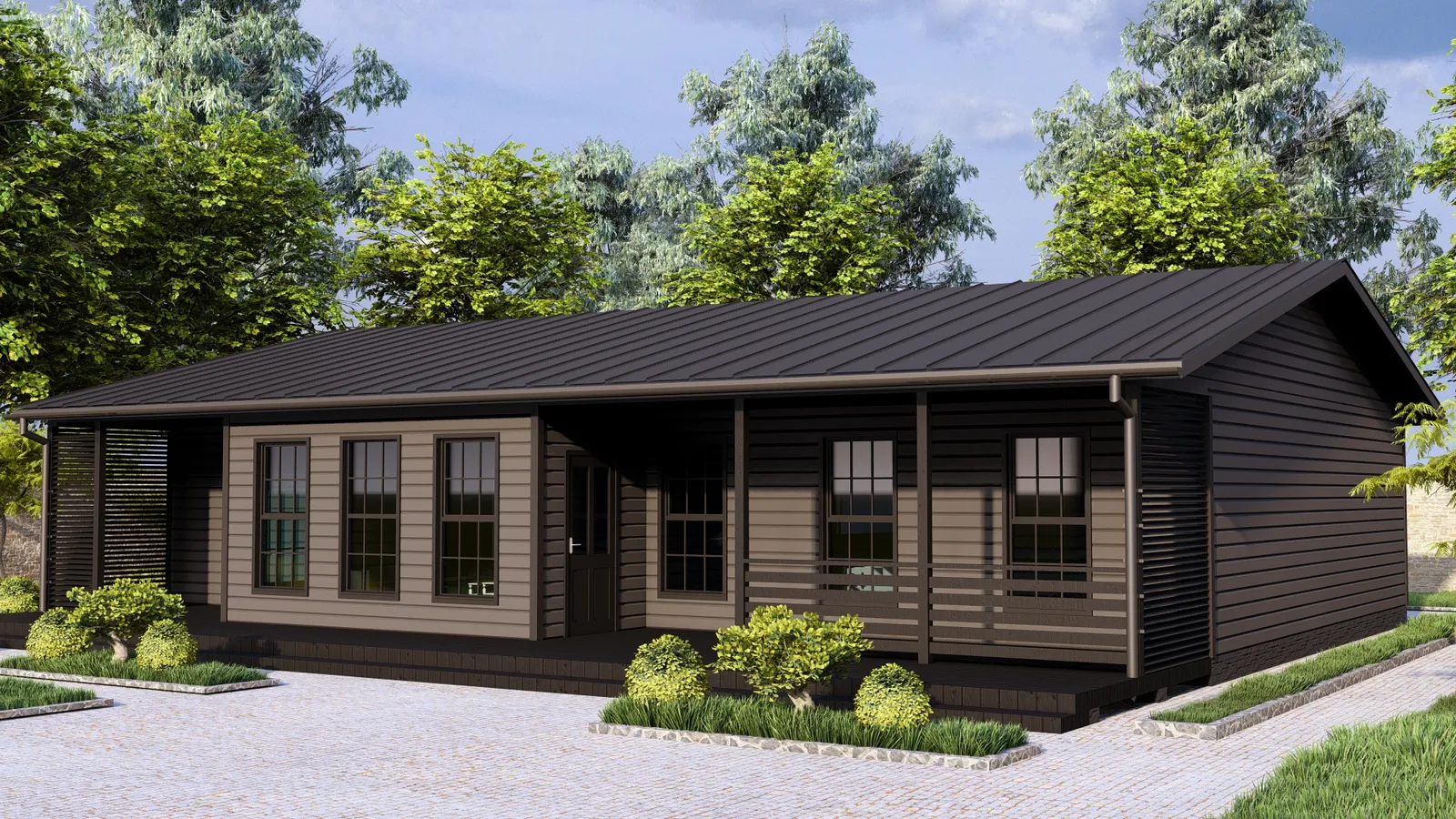 Одноэтажный коттедж "Тюмень 2"