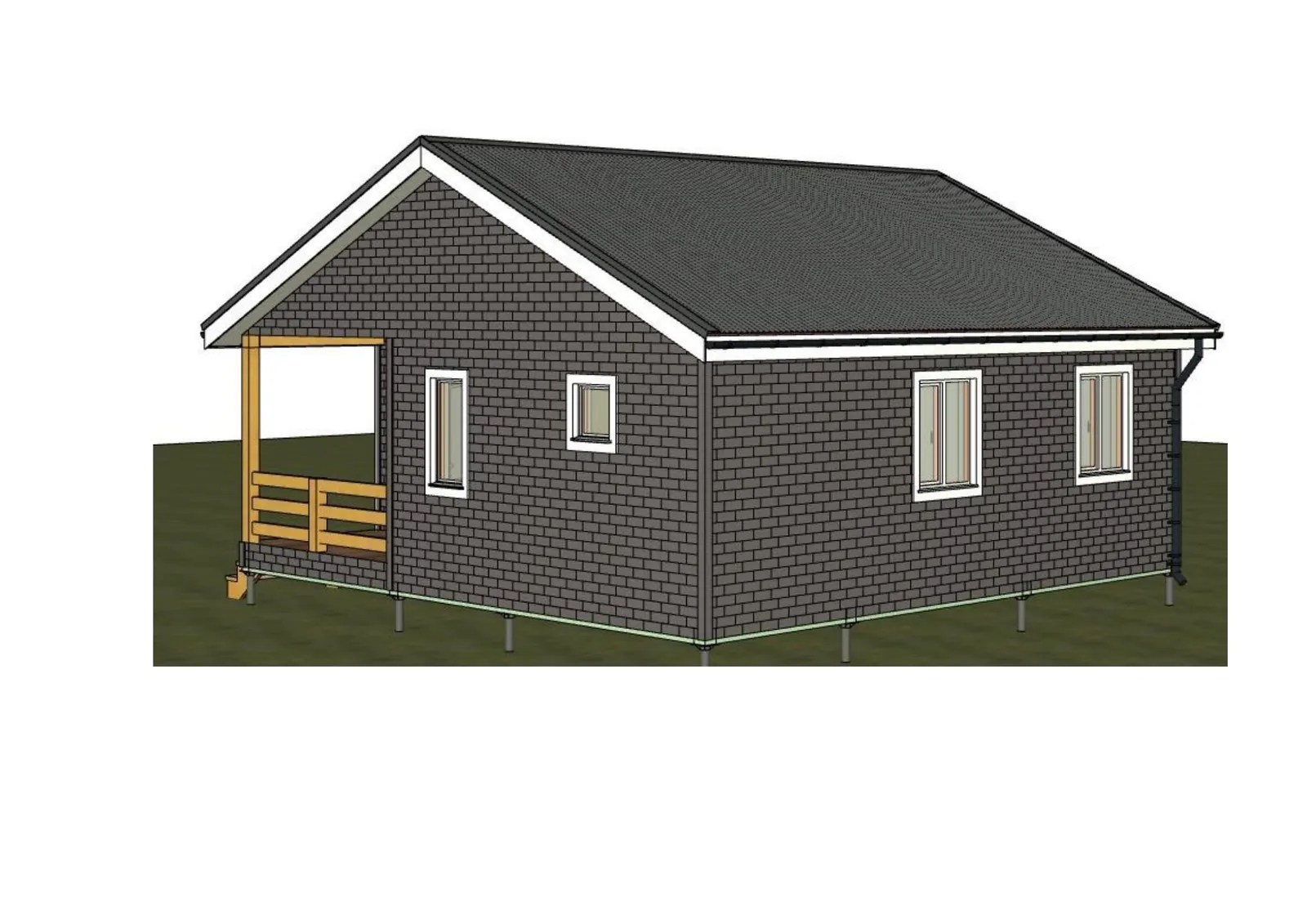 Одноэтажный коттедж "Юбилейный"